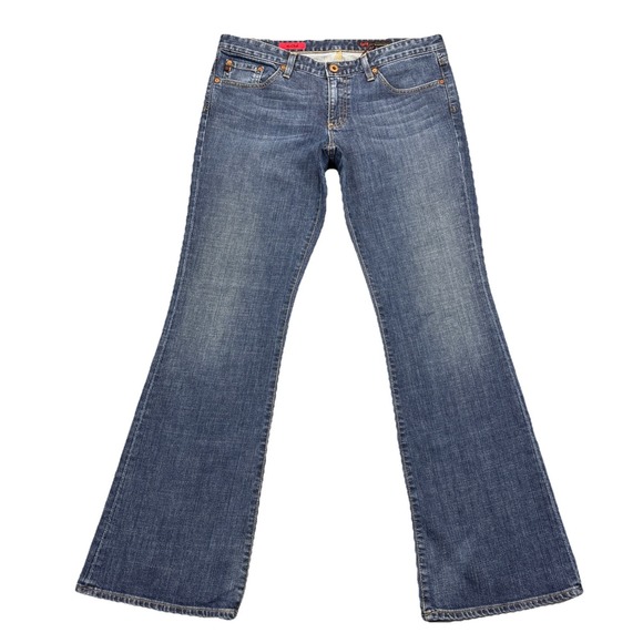 AG Adriano Goldschmied "The Club" Denim Jeans Womens Sz 31 R Bootcut Flare Rodeo - Picture 1 of 13